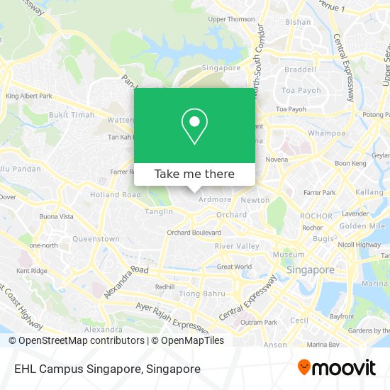 EHL Campus Singapore map