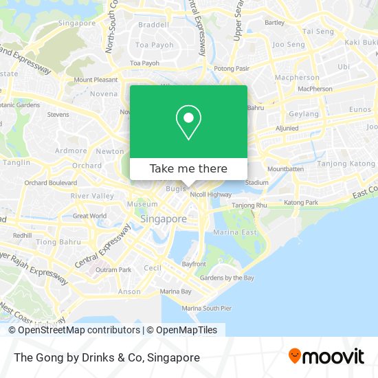 The Gong by Drinks & Co map