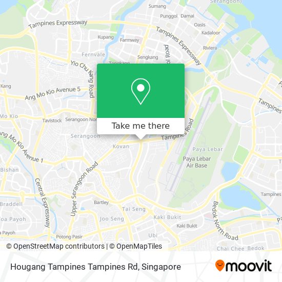 Hougang Tampines Tampines Rd map