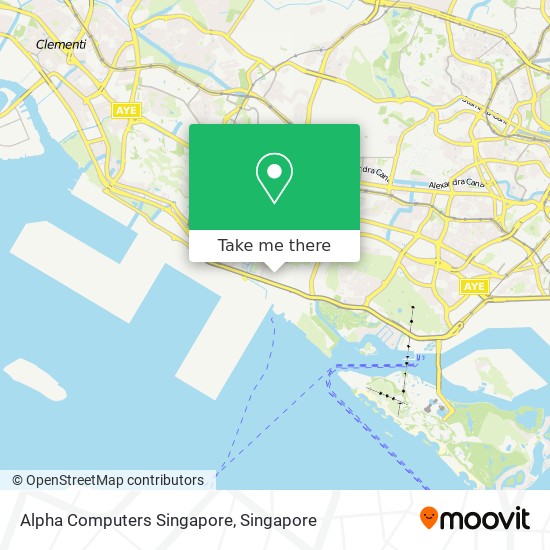 Alpha Computers Singapore map