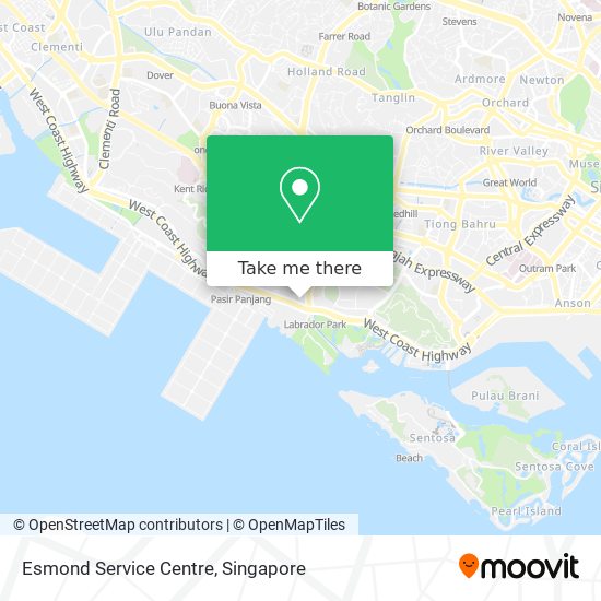 Esmond Service Centre map