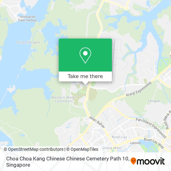 Choa Choa Kang Chinese Chinese Cemetery Path 10 map