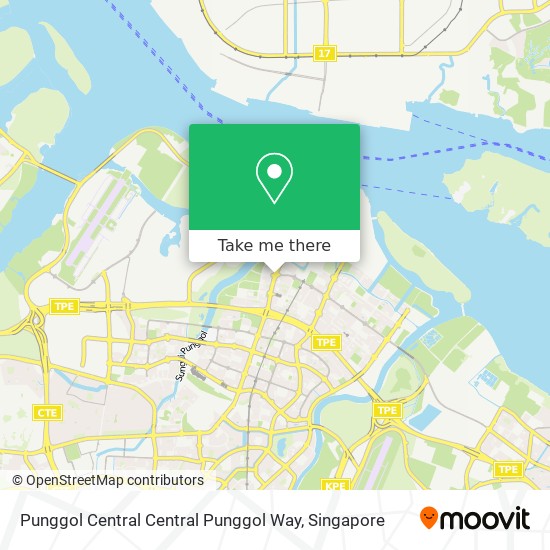 Punggol Central Central Punggol Way map