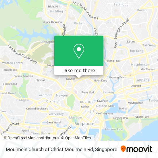 Moulmein Church of Christ Moulmein Rd地图