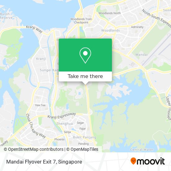 Mandai Flyover Exit 7 map