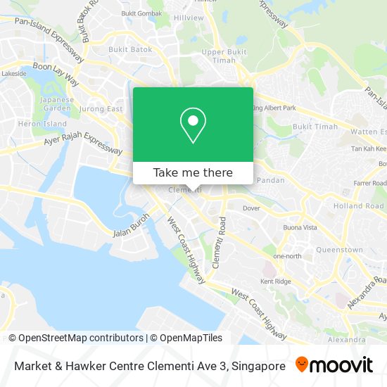 Market & Hawker Centre Clementi Ave 3 map