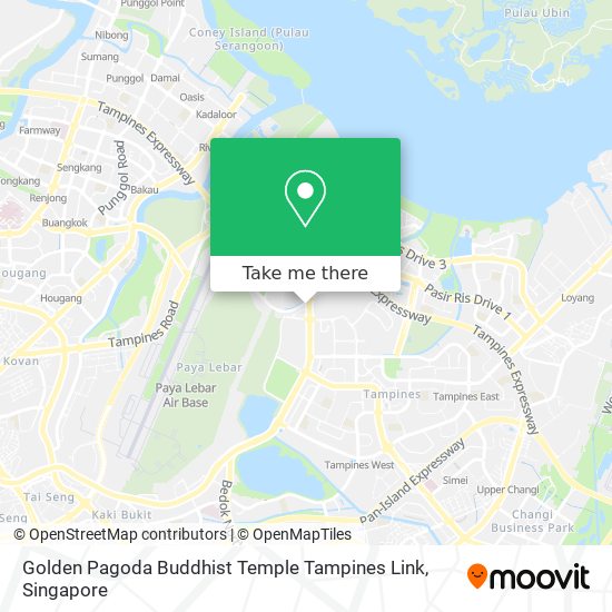 Golden Pagoda Buddhist Temple Tampines Link map