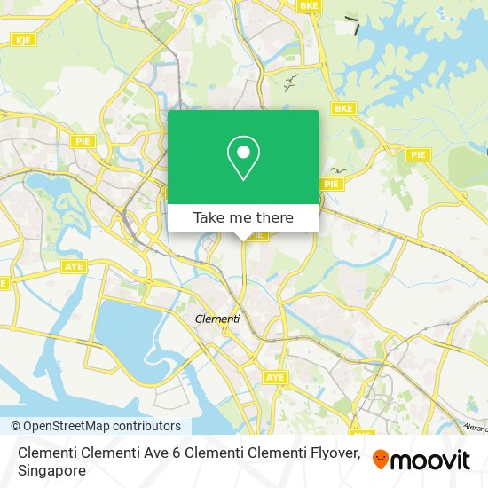 Clementi Clementi Ave 6 Clementi Clementi Flyover地图