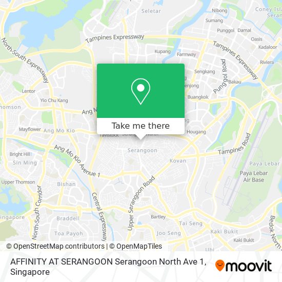 AFFINITY AT SERANGOON Serangoon North Ave 1 map