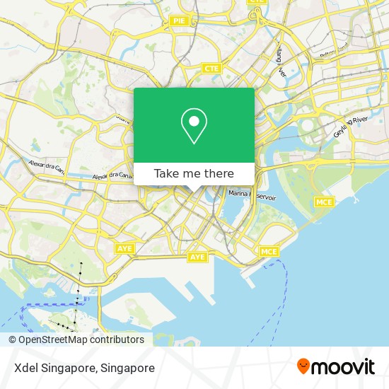 Xdel Singapore map