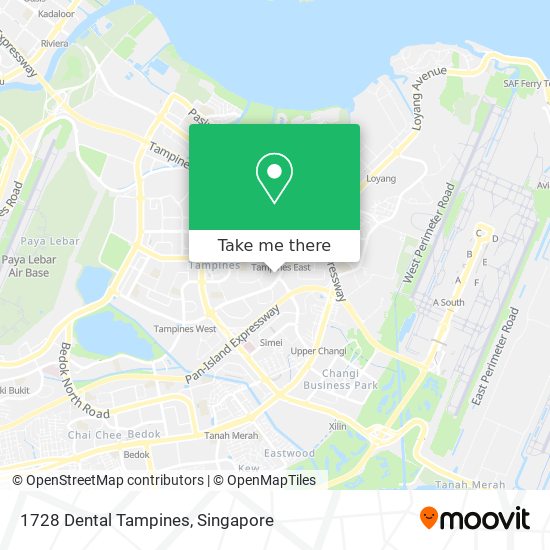 1728 Dental Tampines map