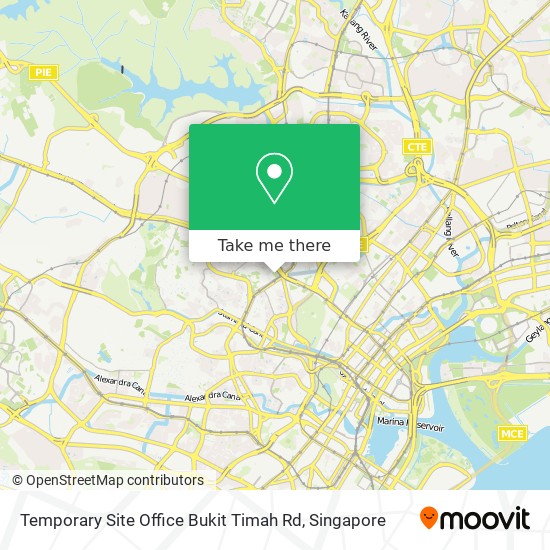 Temporary Site Office Bukit Timah Rd map