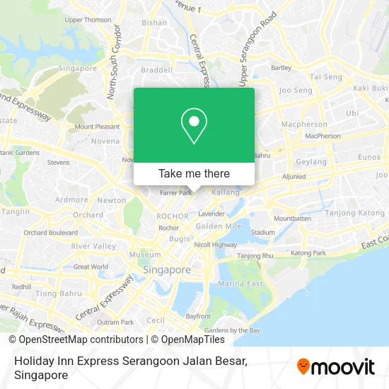 Holiday Inn Express Serangoon Jalan Besar map