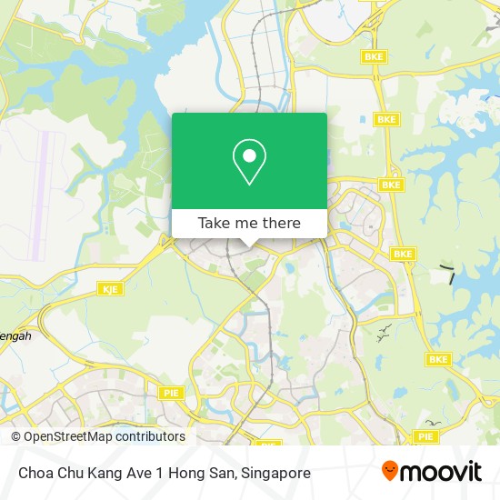 Choa Chu Kang Ave 1 Hong San map