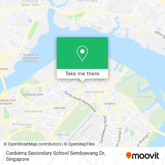Canberra Secondary School Sembawang Dr地图