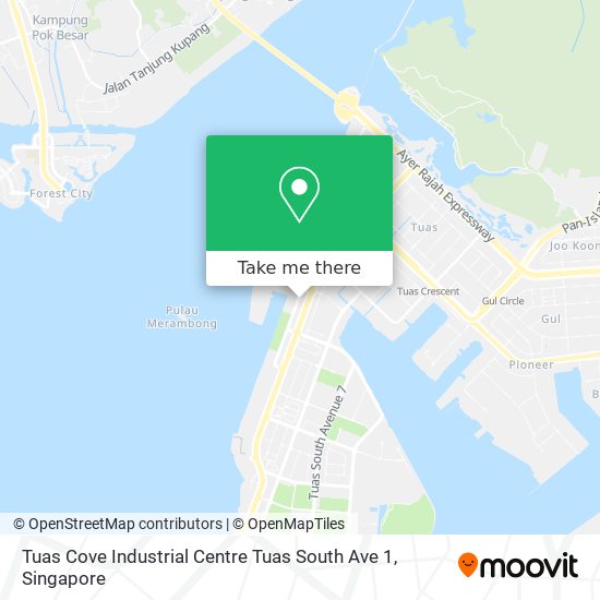 Tuas Cove Industrial Centre Tuas South Ave 1 map