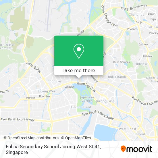 Fuhua Secondary School Jurong West St 41 map