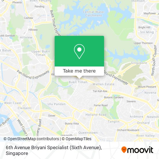 6th Avenue Briyani Specialist (Sixth Avenue) map