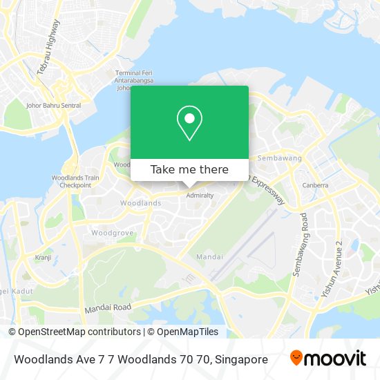 Woodlands Ave 7 7 Woodlands 70 70地图