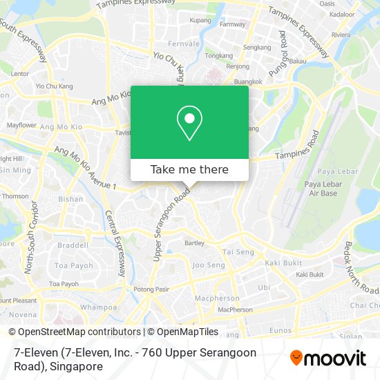 7-Eleven (7-Eleven, Inc. - 760 Upper Serangoon Road) map