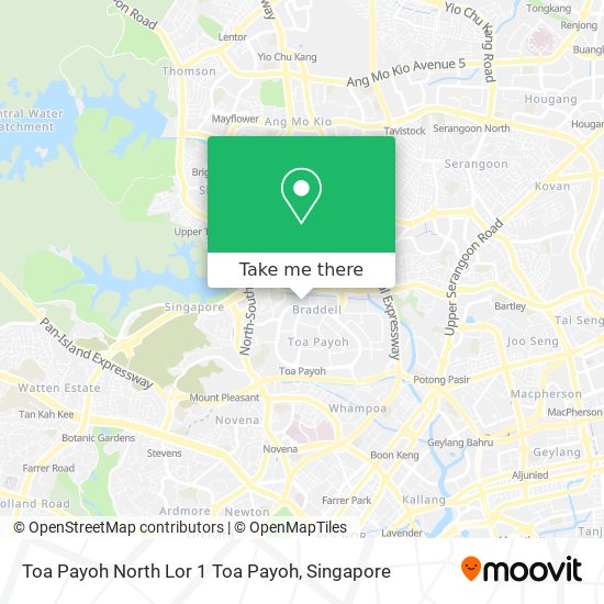 Toa Payoh North Lor 1 Toa Payoh map