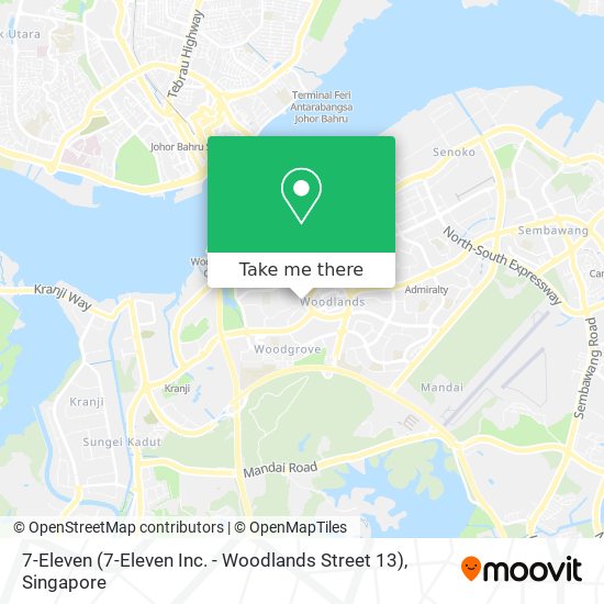 7-Eleven (7-Eleven Inc. - Woodlands Street 13) map
