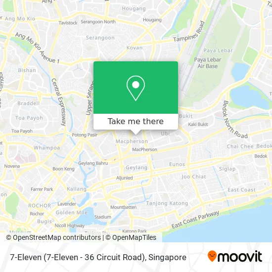7-Eleven (7-Eleven - 36 Circuit Road)地图