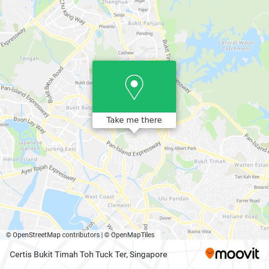 Certis Bukit Timah Toh Tuck Ter map