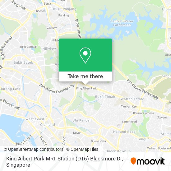 King Albert Park MRT Station (DT6) Blackmore Dr map
