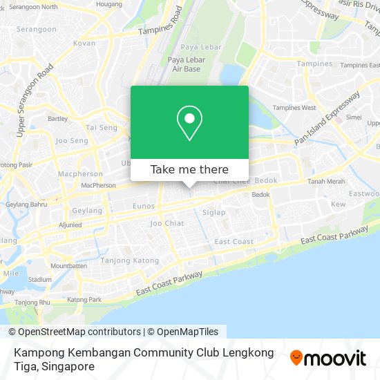 Kampong Kembangan Community Club Lengkong Tiga map