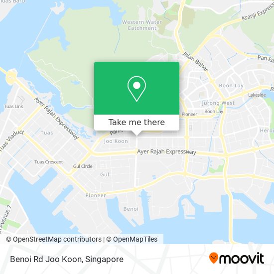 Benoi Rd Joo Koon map