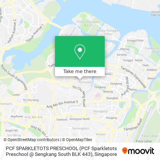 PCF SPARKLETOTS PRESCHOOL (PCF Sparkletots Preschool @ Sengkang South BLK 443) map