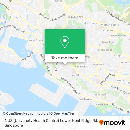 NUS (University Health Centre) Lower Kent Ridge Rd map