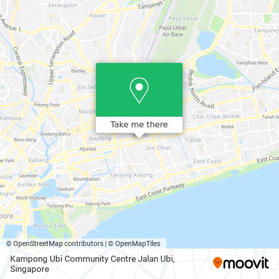 Kampong Ubi Community Centre Jalan Ubi地图