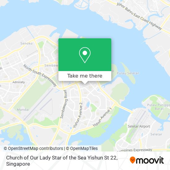 Church of Our Lady Star of the Sea Yishun St 22 map
