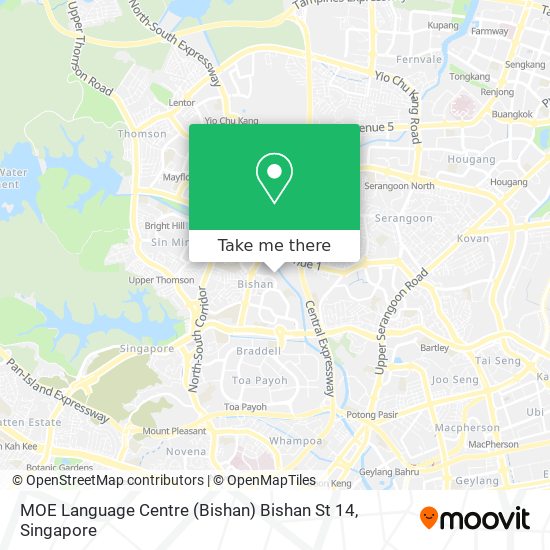 MOE Language Centre (Bishan) Bishan St 14 map