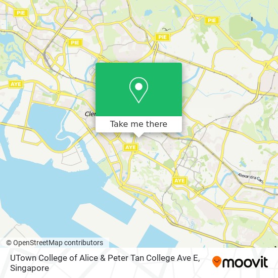 UTown College of Alice & Peter Tan College Ave E map