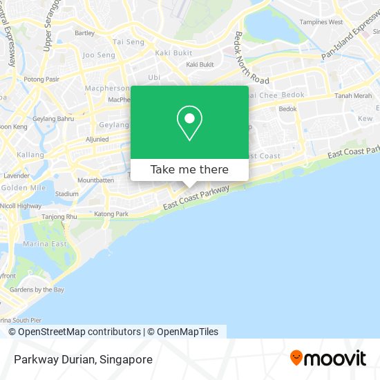 Parkway Durian map