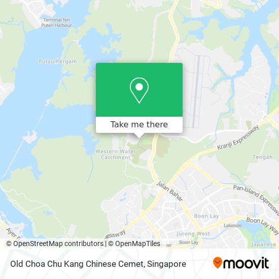 Old Choa Chu Kang Chinese Cemet map