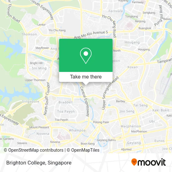 Brighton College map