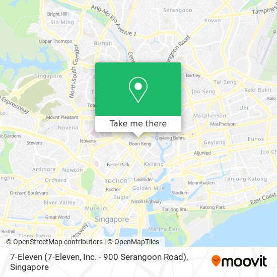 7-Eleven (7-Eleven, Inc. - 900 Serangoon Road)地图