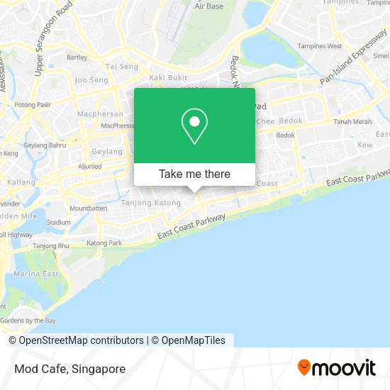 Mod Cafe map