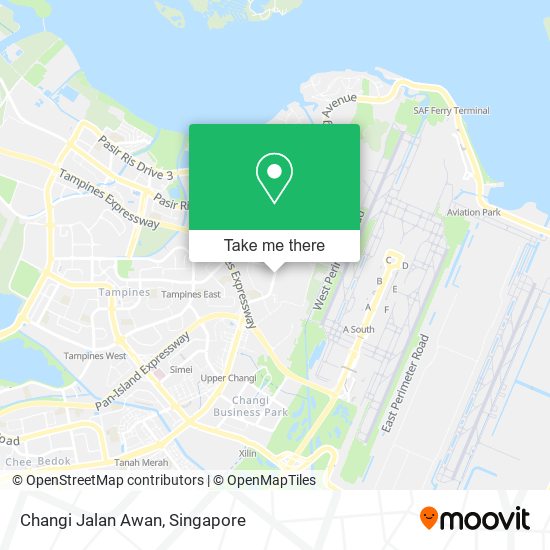 Changi Jalan Awan map