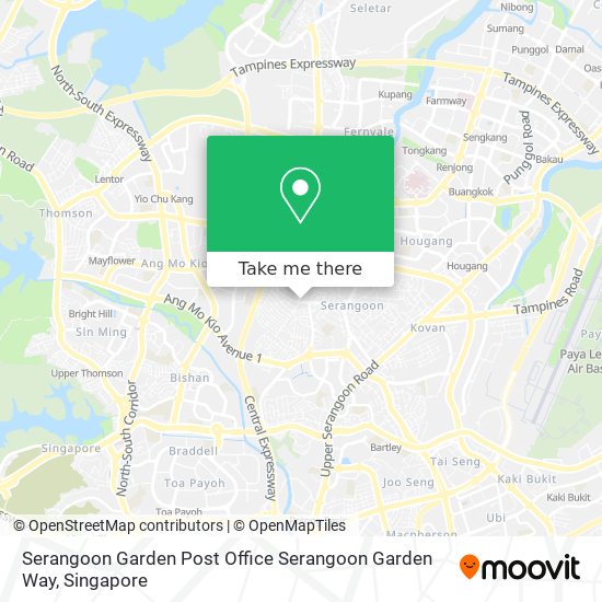 Serangoon Garden Post Office Serangoon Garden Way地图