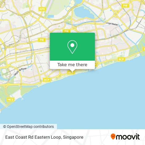 East Coast Rd Eastern Loop map