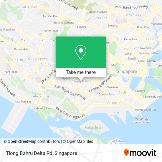 Tiong Bahru Delta Rd map