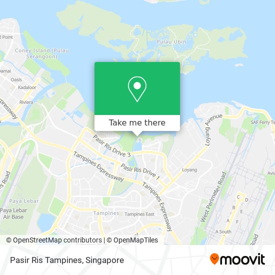 Pasir Ris Tampines map