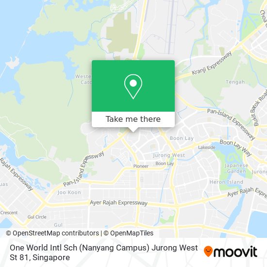 One World Intl Sch (Nanyang Campus) Jurong West St 81 map