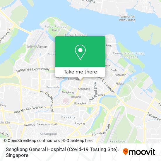 Sengkang General Hospital (Covid-19 Testing Site) map