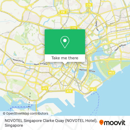 NOVOTEL Singapore Clarke Quay (NOVOTEL Hotel) map